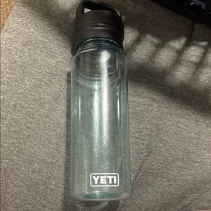 YETI Transparent Bottle with Black Cap